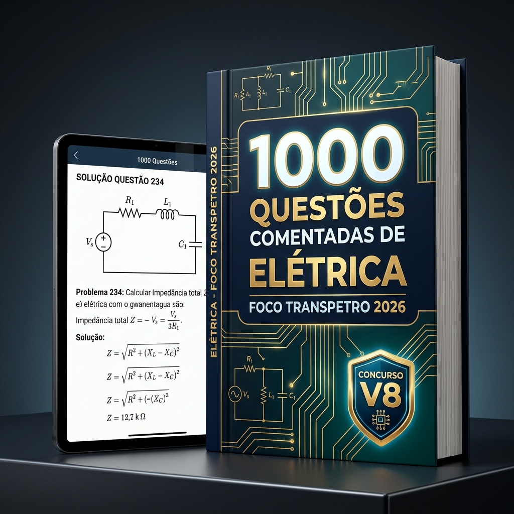 Apostila 1000 Questões Comentadas de Elétrica Transpetro 2026